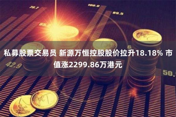 私募股票交易员 新源万恒控股股价拉升18.18% 市值涨2299.86万港元